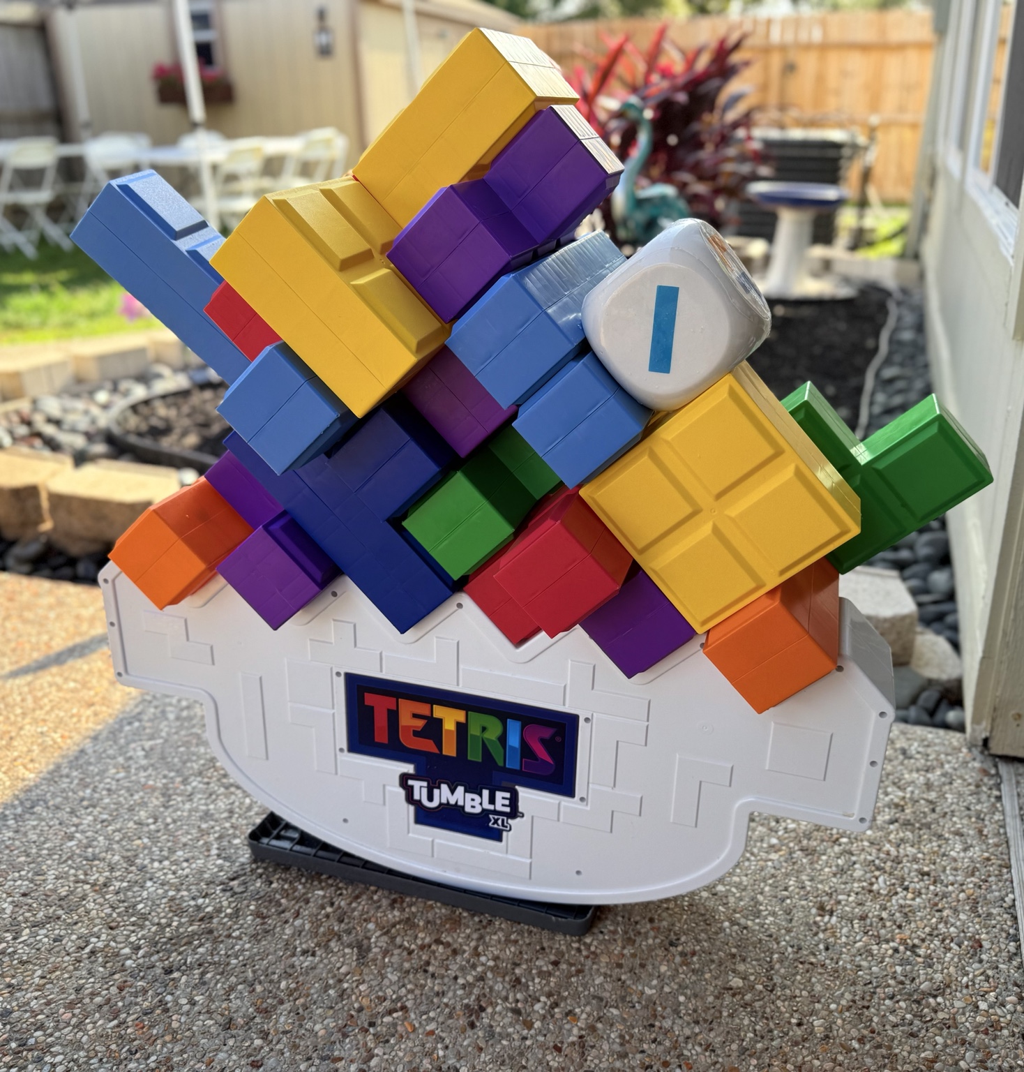 Large Tetris Tumble yard game available for birthday parties
